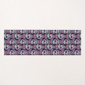 Sugar Skull Cat Pattern Yogamat (Voorkant (horizontaal))