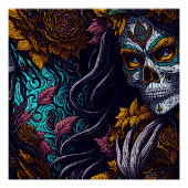 Sugar Skull Catrina Perfect Poster (Voorkant)