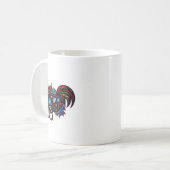 Sugar Skull Chicken Dia De Muertos Halloween Day O Koffiemok (Voorkant links)