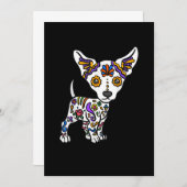 Sugar Skull Chihuahua Aankondiging (Voorkant / Achterkant)