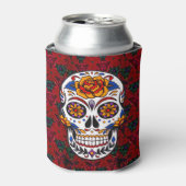 Sugar Skull Cinco de Mayo Personalize Jouw naam Blikjeskoeler (Blikje Voorkant)