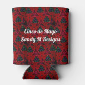 Sugar Skull Cinco de Mayo Personalize Jouw naam Blikjeskoeler (Achterkant)