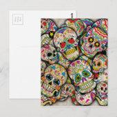 Sugar Skull Collage Briefkaart (Voorkant / Achterkant)