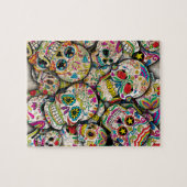 Sugar Skull Collage Legpuzzel (Horizontaal)