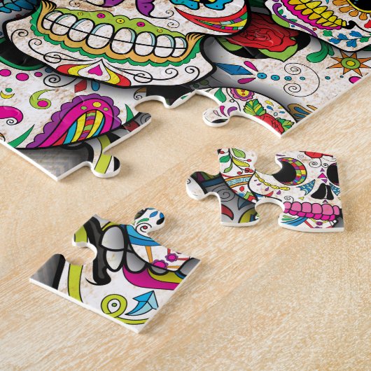 Sugar Skull Collage Legpuzzel (Zijkant)