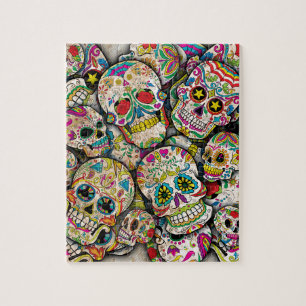Sugar Skull Collage Legpuzzel