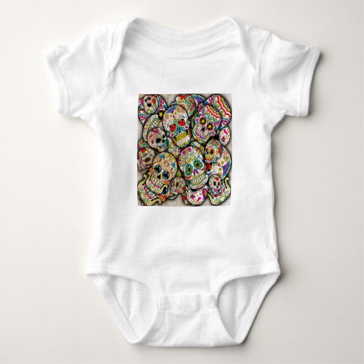 Sugar Skull Collage Romper (Voorkant)