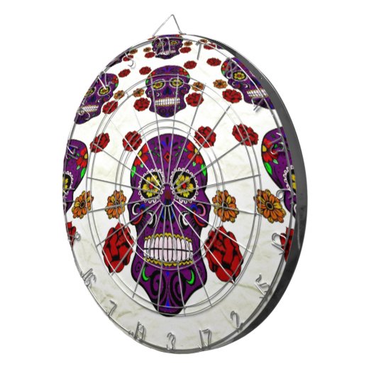 Sugar Skull (Dag van de Doden) Dartbord (Voorkant Rechts)