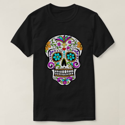 Sugar Skull "Dag van de Doden" T-shirt (Design voorkant)