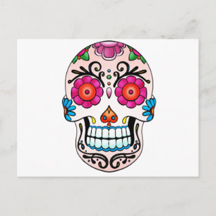Sugar Skull - Dag van de Doden, Tattoo Briefkaart