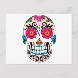 Sugar Skull - Dag van de Doden, Tattoo Briefkaart