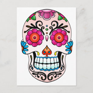 Sugar Skull - Dag van de Doden, Tattoo Briefkaart