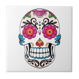 Sugar Skull - Dag van de Doden, Tattoo Tegeltje