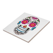 Sugar Skull - Dag van de Doden, Tattoo Tegeltje (Zijkant)