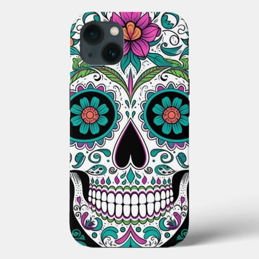 Sugar Skull Day Of The Dead Case-Mate iPhone Case (Achterkant)