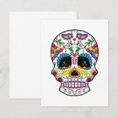 Sugar Skull Day of the Dead Dia de Los Muertos Art Notitiekaartje (Voorkant / Achterkant)