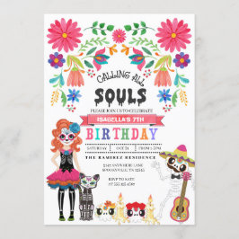 Sugar Skull Day of the Dead Halloween Verjaardag Kaart