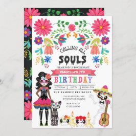 Sugar Skull Day of the Dead Halloween Verjaardag Kaart