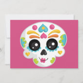 Sugar Skull Day of the Dead Halloween Verjaardag Kaart (Achterkant)