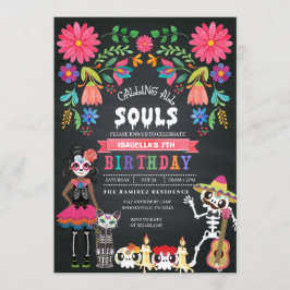 Sugar Skull Day of the Dead Halloween Verjaardag Kaart