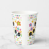 Sugar Skull Day of the Dead Halloween Verjaardag Papieren Bekers (Rechts)