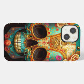 Sugar Skull Day Of The Dead iPhone Hoesje (Achterkant horizontaal)