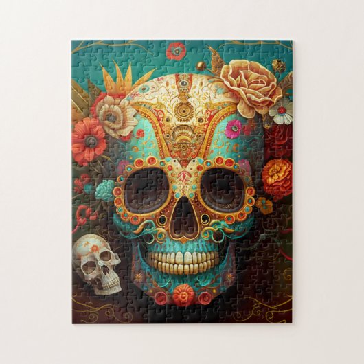 Sugar Skull Day Of The Dead Legpuzzel (Verticaal)
