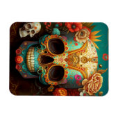 Sugar Skull Day Of The Dead Magneet (Horizontaal)