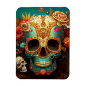 Sugar Skull Day Of The Dead Magneet (Verticaal)