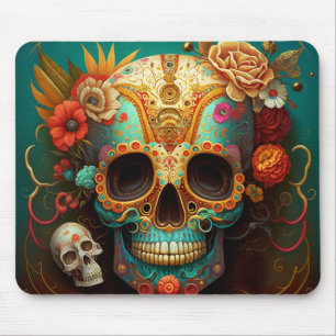Sugar Skull Day Of The Dead Muismat