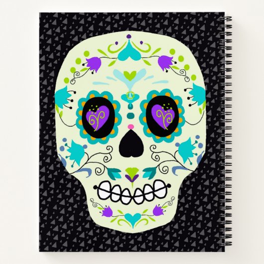 Sugar Skull Day of the Dead Notebook Notitieboek (Achterkant)