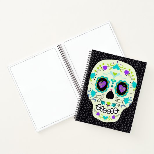 Sugar Skull Day of the Dead Notebook Notitieboek (Binnen)