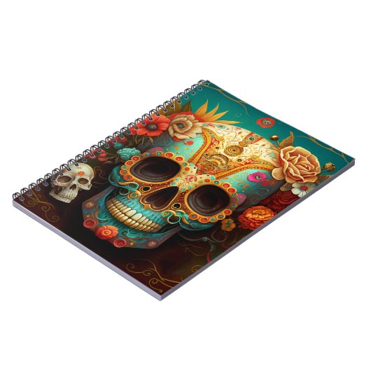 Sugar Skull Day Of The Dead Notitieboek (Linkerzijde)