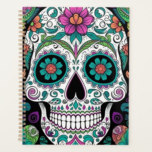 Sugar Skull Day Of The Dead Planner (Voorkant)