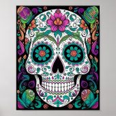 Sugar Skull Day Of The Dead Poster (Voorkant)