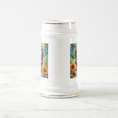 Sugar Skull Day van de dode bloem gepersonaliseerd Bierpul (Center)