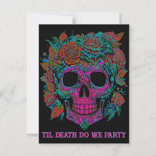 Sugar Skull Day van de Dode Halloween Briefkaart