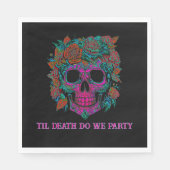 Sugar Skull Day van de Dode Halloween Servet (Voorkant)