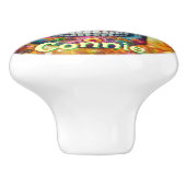 Sugar Skull Day van de doden gepersonaliseerd Keramische Knop (Zijkant)