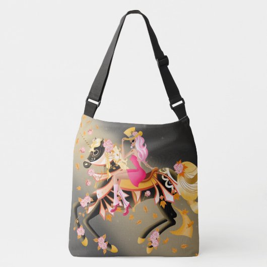 Sugar Skull Day van het dode paard Crossbody Tas (Voorkant)