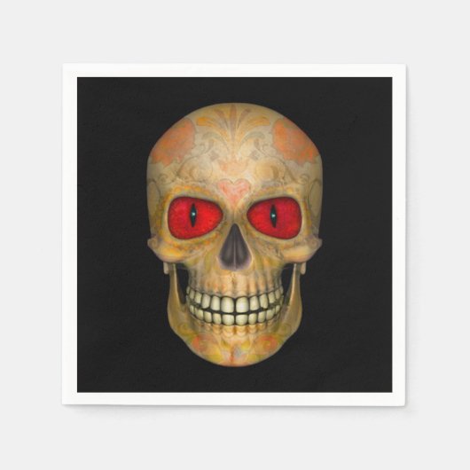 Sugar Skull Dead Voodoo Zombie Cocktail servetten (Voorkant)