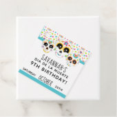 Sugar Skull Dia de La Muerte Halloween Birthday Bedankjes Labels (In situ)