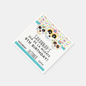 Sugar Skull Dia de La Muerte Halloween Birthday Servet (Hoek)