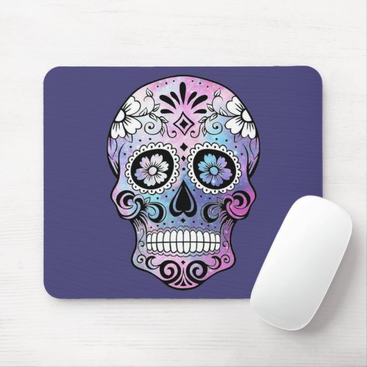 Sugar Skull, Dia de los Muertos #23 Muismat (Met muis)