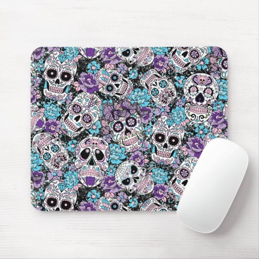 Sugar Skull, Dia de los Muertos #24 Muismat (Met muis)