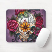 Sugar Skull, Dia de los Muertos #25 Muismat (Met muis)