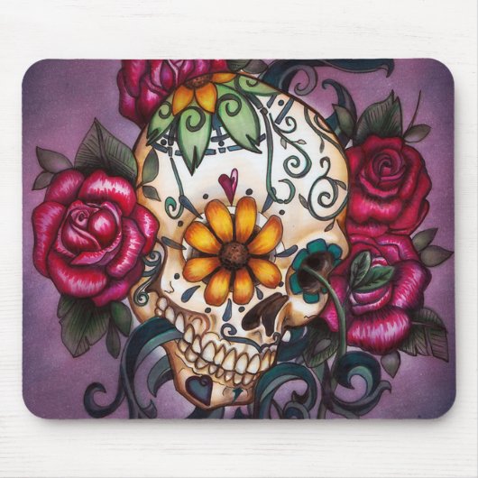 Sugar Skull, Dia de los Muertos #25 Muismat (Voorkant)