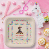 Sugar Skull Dia de los Muertos Dag van de Doden Papieren Bordje (Feest)