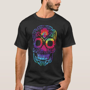 Sugar Skull Dia de Los Muertos Halloween Costume W T-shirt