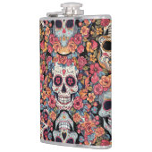 Sugar Skull Dia de Los Muertos Heupfles (Links)